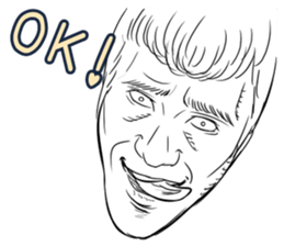 Funny face sticker(Man) vol.2 sticker #2906184
