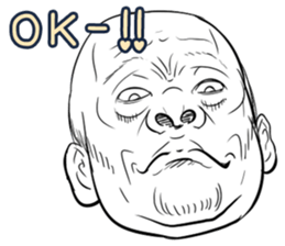 Funny face sticker(Man) vol.2 sticker #2906186