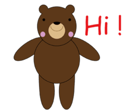 Adorable Trouble Bear English version sticker #2906387