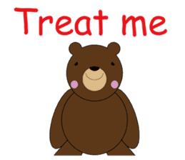 Adorable Trouble Bear English version sticker #2906396