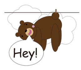Adorable Trouble Bear English version sticker #2906408