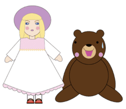 Adorable Trouble Bear English version sticker #2906413