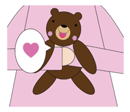 Adorable Trouble Bear English version sticker #2906421