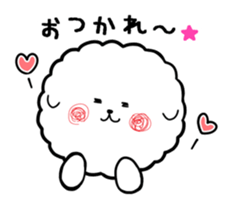 A fluffy dog and a hedgehog sticker #2906679