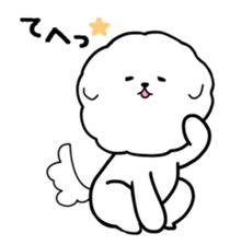 A fluffy dog and a hedgehog sticker #2906681