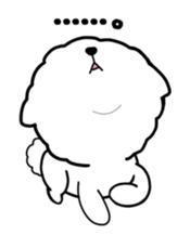 A fluffy dog and a hedgehog sticker #2906686