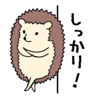 A fluffy dog and a hedgehog sticker #2906693