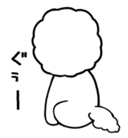 A fluffy dog and a hedgehog sticker #2906699