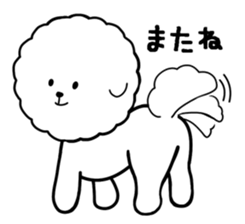 A fluffy dog and a hedgehog sticker #2906705
