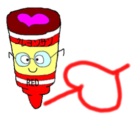 RED Crayon sticker #2906774