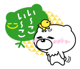 White bear Chitchi Love & Bothered chan sticker #2906996