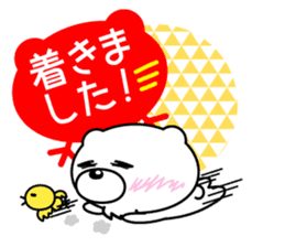 White bear Chitchi Love & Bothered chan sticker #2907006