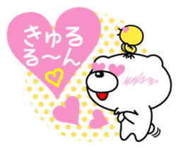 White bear Chitchi Love & Bothered chan sticker #2907013