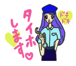 Girls of various job sticker #2907478