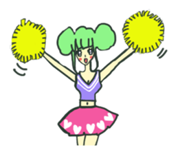 Girls of various  job sticker #2907479