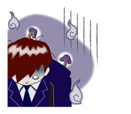 The exhausted salaried worker (ENGLISH) sticker #2907514