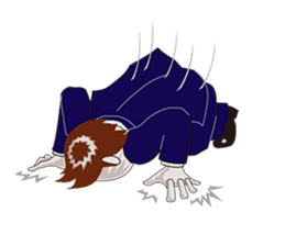 The exhausted salaried worker (ENGLISH) sticker #2907519