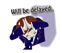 The exhausted salaried worker (ENGLISH) sticker #2907521