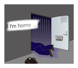 The exhausted salaried worker (ENGLISH) sticker #2907544