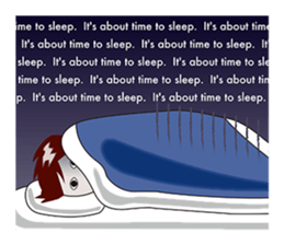 The exhausted salaried worker (ENGLISH) sticker #2907545