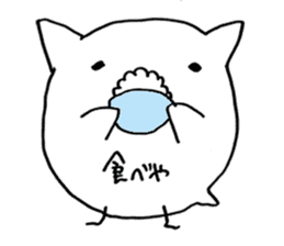 little chicken of the ear of a cat. sticker #2908154