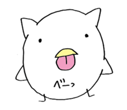 little chicken of the ear of a cat. sticker #2908164