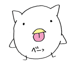 little chicken of the ear of a cat. sticker #2908164