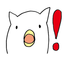 little chicken of the ear of a cat. sticker #2908171