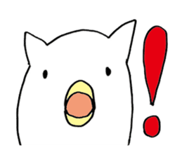 little chicken of the ear of a cat. sticker #2908171