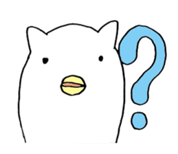 little chicken of the ear of a cat. sticker #2908172