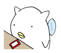 little chicken of the ear of a cat. sticker #2908179