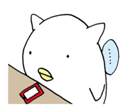 little chicken of the ear of a cat. sticker #2908179