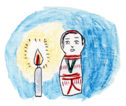 Kokeshi and Kitty sticker #2908203