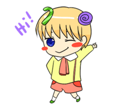 Candy Boy and Girl - cute - (EN) sticker #2908228