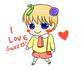 Candy Boy and Girl - cute - (EN) sticker #2908230