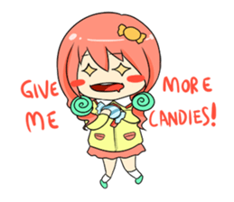 Candy Boy and Girl - cute - (EN) sticker #2908245