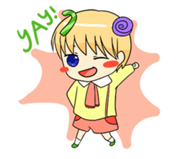 Candy Boy and Girl - cute - (EN) sticker #2908256