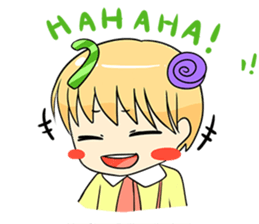 Candy Boy and Girl - cute - (EN) sticker #2908260