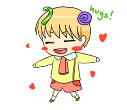Candy Boy and Girl - cute - (EN) sticker #2908262