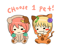 Candy Boy and Girl - cute - (EN) sticker #2908264