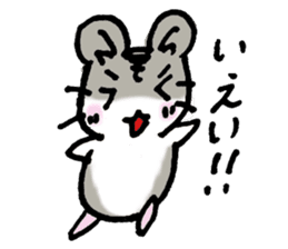 My name is Djun (Djungarian hamster) sticker #2908556