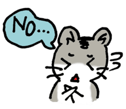 My name is Djun (Djungarian hamster) sticker #2908558