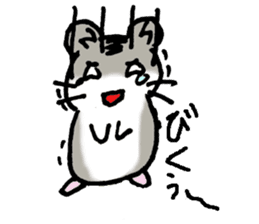 My name is Djun (Djungarian hamster) sticker #2908563