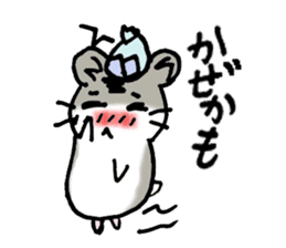 My name is Djun (Djungarian hamster) sticker #2908564