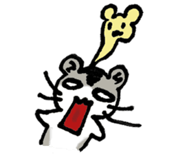 My name is Djun (Djungarian hamster) sticker #2908572