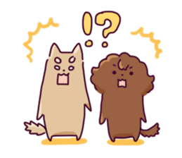 Two dogs Sticker sticker #2909344