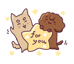 Two dogs Sticker sticker #2909345