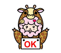 Costume Shy sheep* sticker #2909707