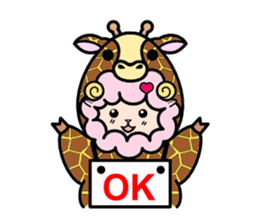 Costume Shy sheep* sticker #2909707