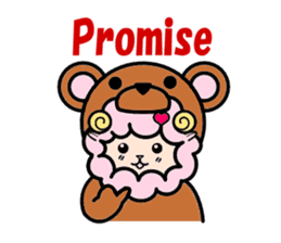 Costume Shy sheep* sticker #2909708